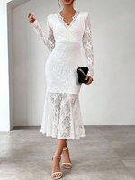 Încarcă imaginea în vizualizatorul Galerie, Rochie sexy din dantelă cu decolteu în V
