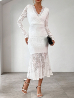 Încarcă imaginea în vizualizatorul Galerie, Rochie sexy din dantelă cu decolteu în V
