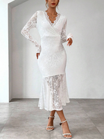 Încarcă imaginea în vizualizatorul Galerie, Rochie sexy din dantelă cu decolteu în V
