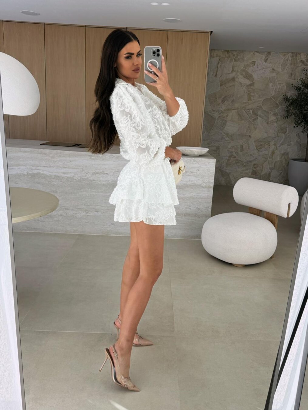 Set cămașă și pantaloni scurți din două piese brodate