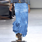 Încarcă imaginea în vizualizatorul Galerie, Fusta din denim vintage din anii 90 ai secolului trecut
