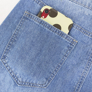 Fusta din denim vintage din anii 90 ai secolului trecut